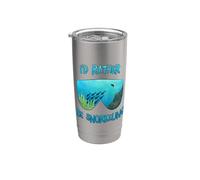 Preferirei fare snorkeling, snorkeling, immersioni e amanti dell'oceano Bicchiere termico in acciaio inox doppia parete