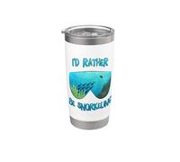 Preferirei fare snorkeling, snorkeling, immersioni e amanti dell'oceano Bicchiere termico in acciaio inox doppia parete