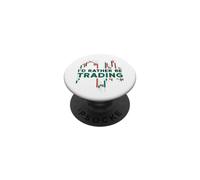 Preferirei fare trading Candlestick Chart Crypto Traders PopSockets PopGrip Adesivo