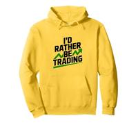 Preferirei Fare Trading Divertente per Trader e investitori Felpa con Cappuccio