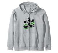 Preferirei Fare Trading Divertente per Trader e investitori Felpa con Cappuccio