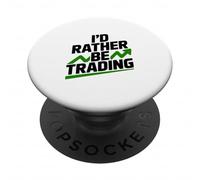 Preferirei fare trading divertente per trader e investitori PopSockets PopGrip Adesivo