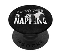 Preferirei fare un pisolino a un orso panda stanco PopSockets PopGrip Adesivo