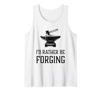 Preferirei forgiare Divertente fabbro fucina per la Lavorazione dei Metalli Canotta