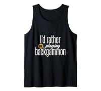 Preferirei Giocare a Backgammon Board Game Apparel Canotta