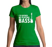 Preferirei Giocare Col Basso - Maglietta Donna - Regalo Rock Music
