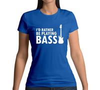 Preferirei Giocare Col Basso - Maglietta Donna - Regalo Rock Music