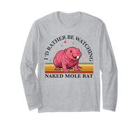 Preferirei Guardare Il Cucciolo di Sabbia Naked Mole Rat Lover Maglia a Manica