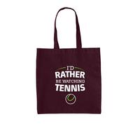 Preferirei Guardare Tennis - Borsa In Tela - Giocatore Che Guarda Racchetta
