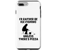 Preferirei pescare sul ghiaccio a meno che non ci sia pizza divertente Custodia per iPhone 7 Plus/8 Plus