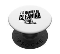 Preferirei pulire divertente per le governanti PopSockets PopGrip Adesivo