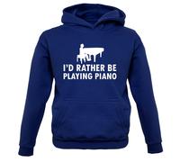 Preferirei Stare Suonando Il Pianoforte - Felpa Per Bambini - Musicista Pianista