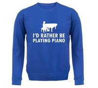 Preferirei Stare Suonando Il Pianoforte - Felpa Per Bambini - Musicista Pianista