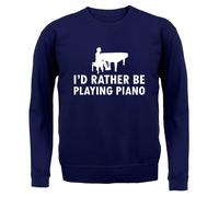 Preferirei Stare Suonando Il Pianoforte - Felpa Per Bambini - Musicista Pianista