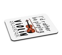 Preferirei Stare Suonando Il Violino PC Mouse Pad Musicale Divertente