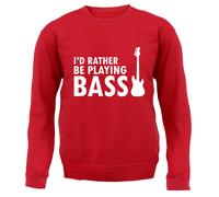 Preferirei Suonare Il Basso - Felpa Per Bambini - Regalo Rock Music