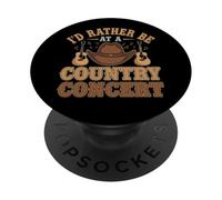 Preferisco essere a un concerto di campagna PopSockets PopGrip Adesivo