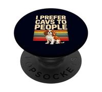 Preferisco i cavalieri alle persone: umorismo divertente per gli amanti dei cani PopSockets PopGrip Adesivo