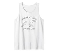 Preferisco i Miei Cani Oltre i 40 mph Greyhound Canotta