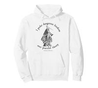 Preferisco la libertà pericolosa Jefferson Vintage 1776 America Felpa con Cappuccio