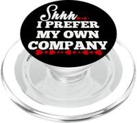 Preferisco la mia compagnia Con tanti graziosi cuori rossi PopSockets PopGrip per MagSafe