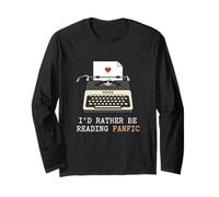 Preferisco Leggere Fanfic Reader Fiction Autore Maglia a Manica