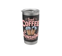 Preferito dagli amanti del caffè freddo e del sole Bicchiere termico in acciaio inox doppia parete