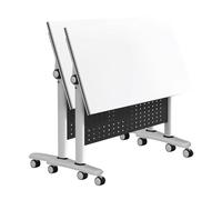 Preferspace Carrello pieghevole con ruote per tavolo riunioni ufficio e formazione mobile, piano ribaltabile.