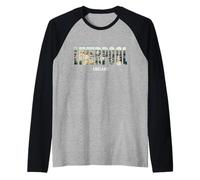 Prefettura di Liverpool Inghilterra Città Regno Unito Vintage Maglia con Maniche Raglan