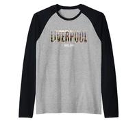 Prefettura di Liverpool Inghilterra Città Regno Unito Vintage Maglia con Maniche Raglan