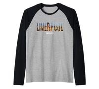 Prefettura di Liverpool Inghilterra Città Regno Unito Vintage Maglia con Maniche Raglan