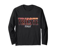 Prefettura di Trieste Italia Città Trieste Vintage Italia Maglia a Manica