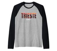Prefettura di Trieste Italia Città Trieste Vintage Italia Maglia con Maniche Raglan
