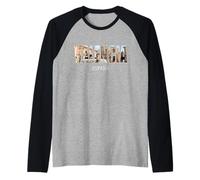 Prefettura di Valencia Spagna Città Spagna Vintage Spagnolo Maglia con Maniche Raglan