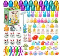 Prefilled Easter Eggs, Funny Egg Smashing Toys, Surprise Toy Filled Eggs, Exciting Classroom Prizes, Interactive Holiday Fun, for Girls, Boys, Easter Celebrations, and Party Favors