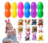 Prefilled Easter Eggs, Holiday Stuffed, 3.1in Basket Stuffer Toy, Stuffed Animal, Kids Toddler Presents for Boys, Girls Surprise, Children’s, Festive Fun