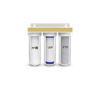 Prefiltro for acqua di rubinetto da 10 pollici a 1/2/3 livelli, purificatore d'acqua completamente trasparente, rimuove batteri, sedimenti, ruggine, odore cloro residuo(3 in 1 combination-2)