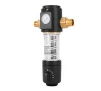 Prefiltro Purificatore Tutta la casa Spin Down Filtro acqua for sedimenti di prefiltro centrale Lavaggio a rete in acciaio inossidabile Con alto tasso di purificazione(DN15)