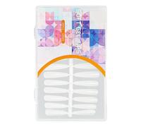 Preformate Full Covers Unghie finte Gel Acrilico Punte Estensioni False Mandorla / Stilettos Premere su Copertura Completa Premere sull'unghia