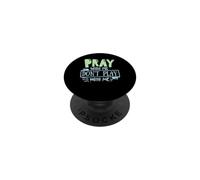 Prega con me non giocare con me Cristiani Dio Pregare Santo PopSockets PopGrip Adesivo