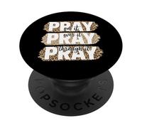 Prega su di esso Prega per esso Prega attraverso di essa Fede cristiana PopSockets PopGrip Adesivo