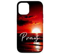 Prega Sunset Beach Preghiera cristiana religiosa Custodia per iPhone 12/12 Pro