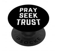 Pregare Cerca Fidati Fede Cristiana Bibbia Culto Abbigliamento PopSockets PopGrip Adesivo