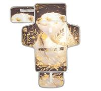 Pregare Europeo Otter Oro Riutilizzabile Fasciatoio Pad con Tasca in Tessuto Fasciatoio Portatile Fasciatoio Leggero e Pieghevole Cambiador de pa?ales para Bebes