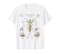 Pregare Mantide Anatomia Vintage Field Guide Art Maglietta