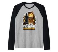 Pregare per conversioni Superiori Uomini Marketer Divertenti Maglia con Maniche Raglan