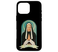 Pregare per il cervello (Funny Saint Graphic) Custodia per iPhone 16 Pro Max