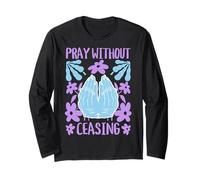 Pregare Senza cessare - Versi biblici cristiani Fede Maglia a Manica