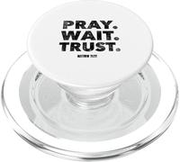 Pregate. Aspetta. Fidati. Matteo 21 22 - Bibbia di fede cristiana PopSockets PopGrip per MagSafe