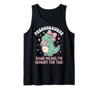 Preggosaurus Rawr Significa Che Ho Fame di Due Amanti Dino T-Rex Canotta